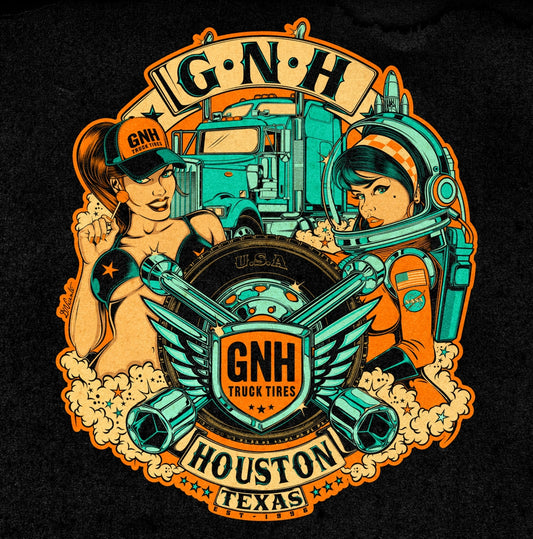 T-SHIRT DESIGN GNH TRUCK TIRES - USA