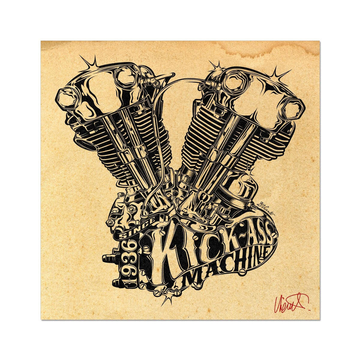 KICK-ASS MACHINE Fine Art Print