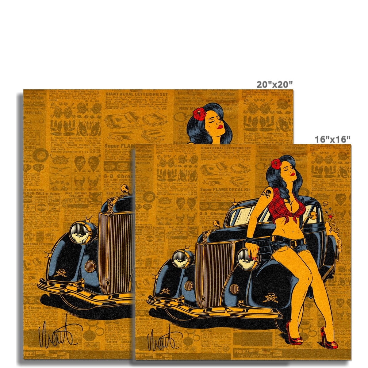 GLAMOUR ON WHEELS Fine Art Print