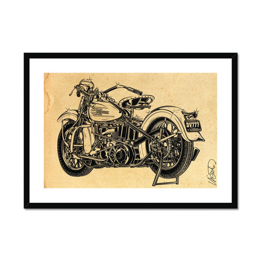 VINTAGE LADY 1937 Framed & Mounted Print