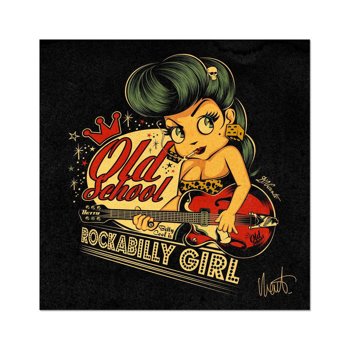 BETTY COOL ROCK Fine Art Print