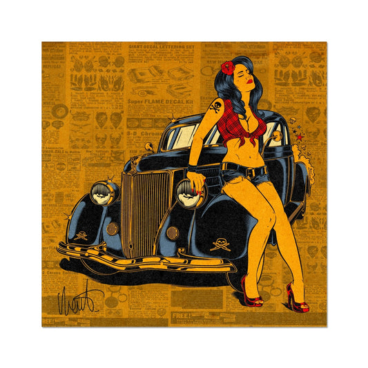 GLAMOUR ON WHEELS Fine Art Print